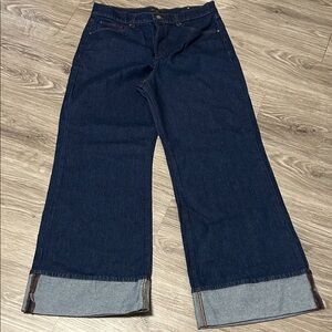 Ann Taylor Palazzo Wide-Leg Jeans